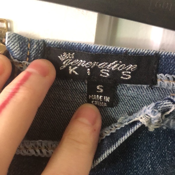 Jade maxi skirt denim fish tail mermaid swirl pattern - Picture 5 of 5